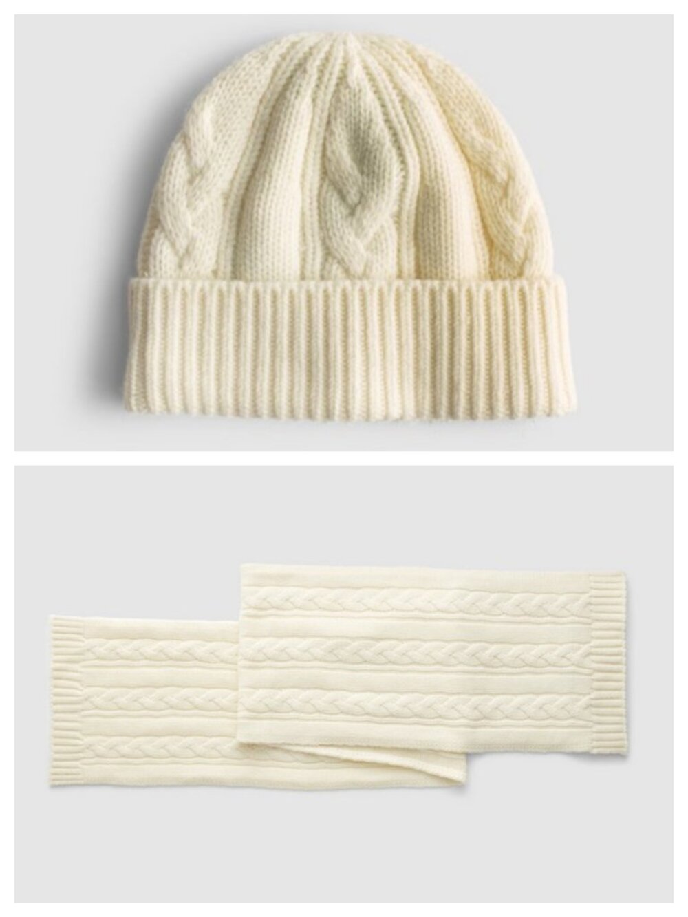 Madewell Cashmere Wool Beanie Scarf Set